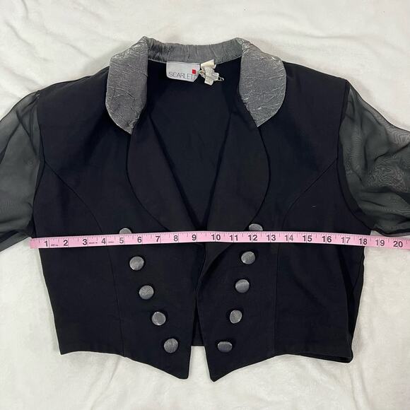 Vintage Scarlett Black 2-Piece Dress and Jacket Set - Picture 11 of 16